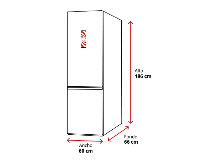 Frigorífico combi - Balay 3KFE551WI, Total No Frost, 186 cm, 305 l, EasyAccess, Blanco