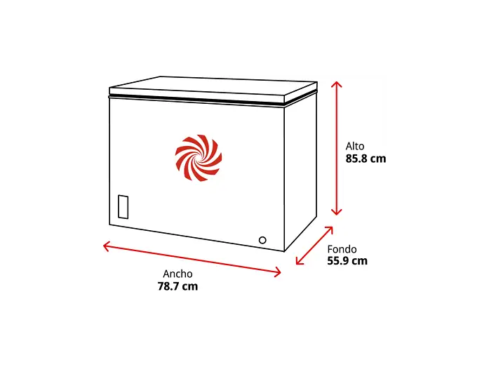Congelador horizontal - Hisense FT200N1AWDL, 198 l, 85.8 cm, Congelador Convertible, Goma Antibacteria, Blanco