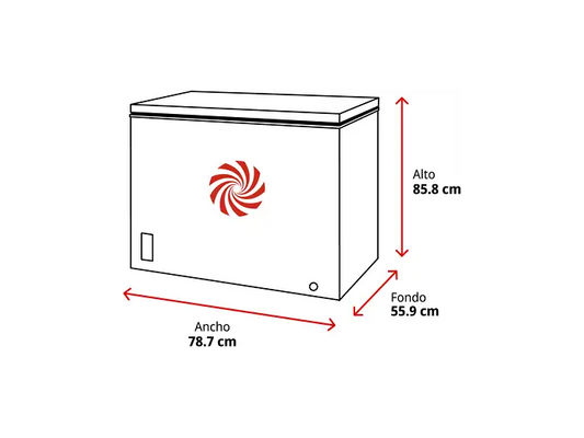 Congelador horizontal - Hisense FT200N1AWDL, 198 l, 85.8 cm, Congelador Convertible, Goma Antibacteria, Blanco