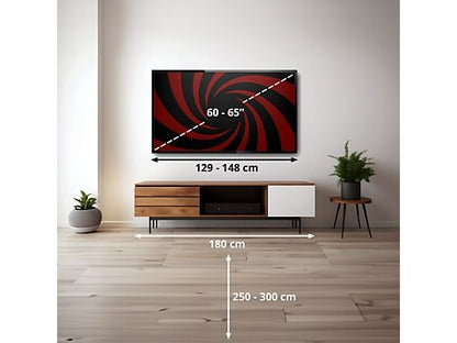 TV QNED 65 - LG 65QNED81A6A, UHD 4K, Procesador Inteligente α7 AI Processor 4K Gen8, Smart TV, DVB-T2 (H.265), Negro