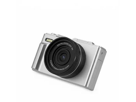 Cámara - Prixton Xplorer DV900, 64 megapixel, 4K 3840p, 3 Pantalla LCD, IPS, Zoom 4X, Flash, Plata
