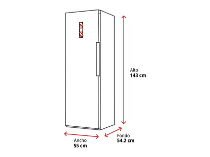 Congelador vertical - ok. OFZ 451 E W, 165 l, 143 cm, Blanco