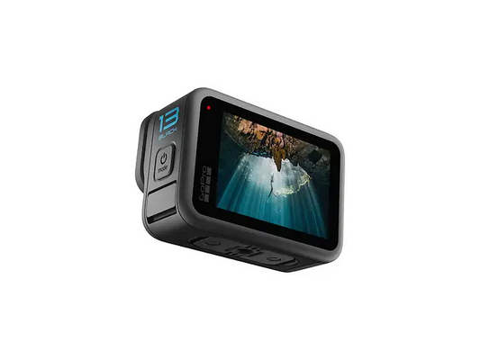 Cámara deportiva - GoPro Hero 13 Black, HyperSmooth 6.0, 5.3 K, 27 megapíxeles, Autonomía 2.5 h, HDR, Sumergible hasta 10m, Cámara lenta, Negro