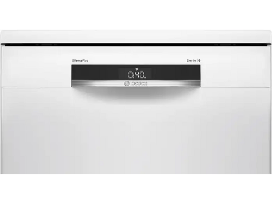 Lavavajillas libre instalación 60 cm - BOSCH Serie 6 SMS6ECW15E, 14 servicios, 6 programas, 60,0 cm, Blanco