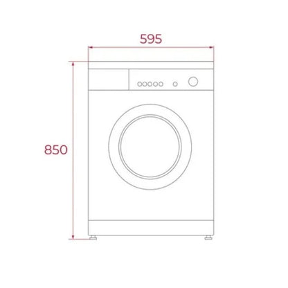 Lavadora Teka WMK 40740 7kg Carga Frontal 1200rpm A Blanca