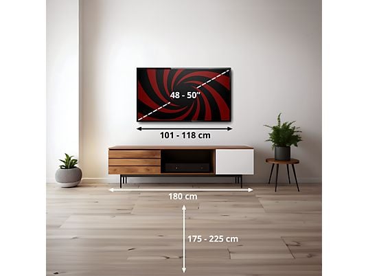 TV LED 50 - Hisense 50A6Q, UHD 4K, Quad CoreMT9603, IA 4K Upscaler, Modo Juego Plus, Control por voz, Negro