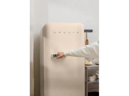 Frigorífico una puerta - CREATE FRIDGE RETRO 281L, Altura 159 cm, Plata