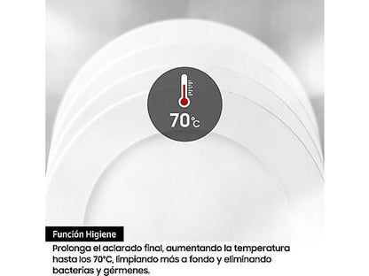Lavavajillas - Samsung DW60M6050FS, 14 servicios, 7 programas, 59.8 cm, Función Higiene, Configuración Flexible, Inox