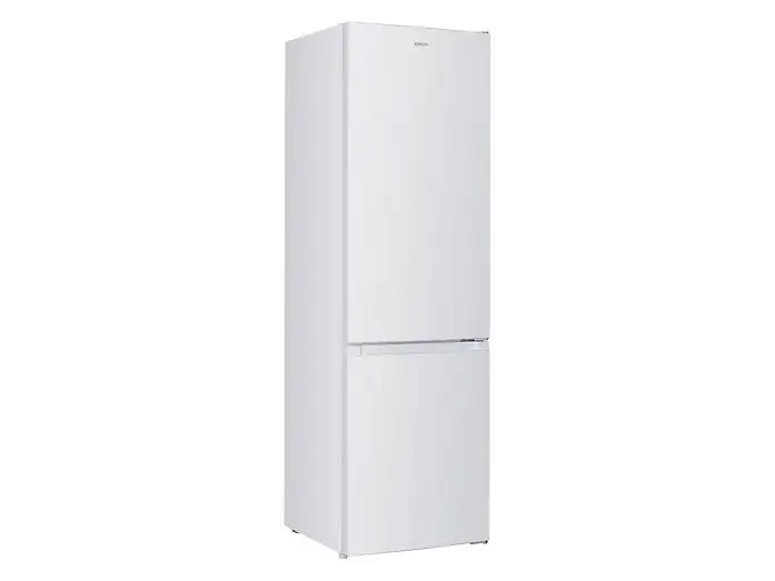 Frigorífico combi - Candy CCH1S518EW, Cíclico, 180 cm, 262 l, Tirador integrado, Puerta reversible, Blanco