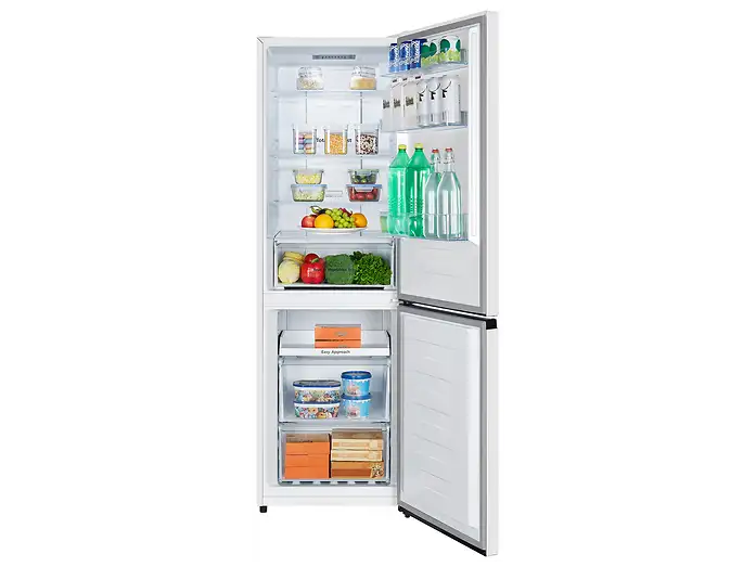 Frigorífico combi - Hisense RB390N4AWE1, Puerta reversible, Congelamiento rápido, No Frost, 186 cm, 304 l, Blanco