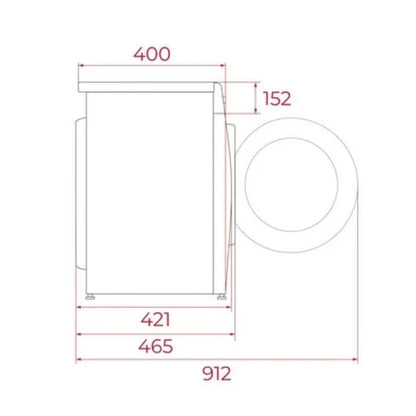 Lavadora Teka WMK 40740 7kg Carga Frontal 1200rpm A Blanca