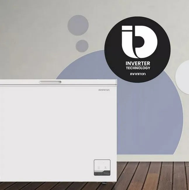 Congelador Horizontal Infiniton CH-25H86WEK, 254 l, 83 cm, E, Blanco