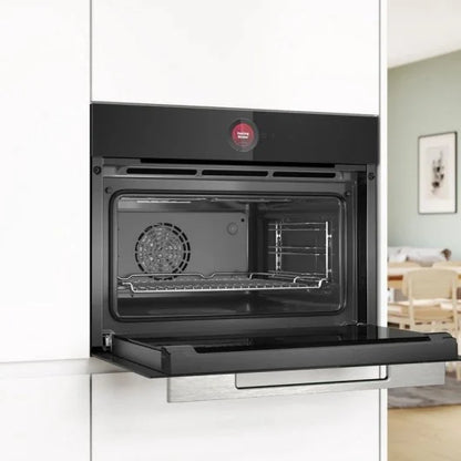 Bosch Serie 8 CBG7341B1 Horno Compacto 60x45cm 47L A+ Negro