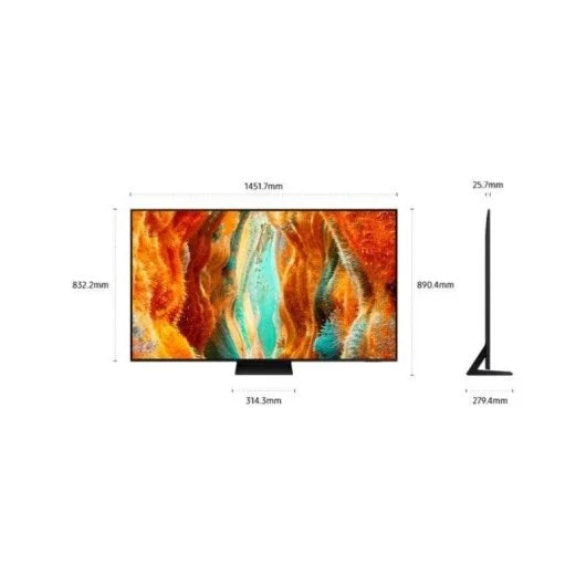 Samsung TQ65QN74FAT Neo QLED 65 4K Mini LED 144Hz Smart TV WiFi AirSlim Negro