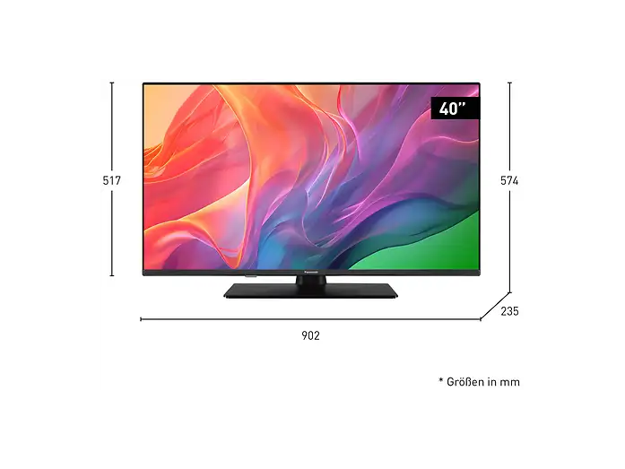 TV LED 40 - PANASONIC TV-40S55AEZ, Full-HD, Motor de Color HD, Smart TV, Negro