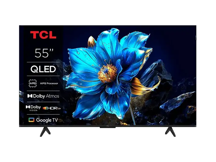 TV QLED 55 - TCL 55T69C, UHD 4K, Procesador AiPQ, Smart TV, DVB-T2, Negro