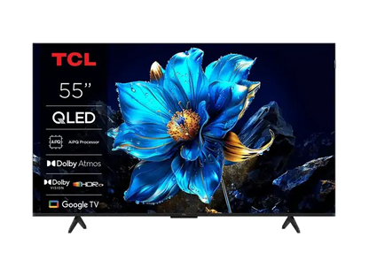 TV QLED 55 - TCL 55T69C, UHD 4K, Procesador AiPQ, Smart TV, DVB-T2, Negro