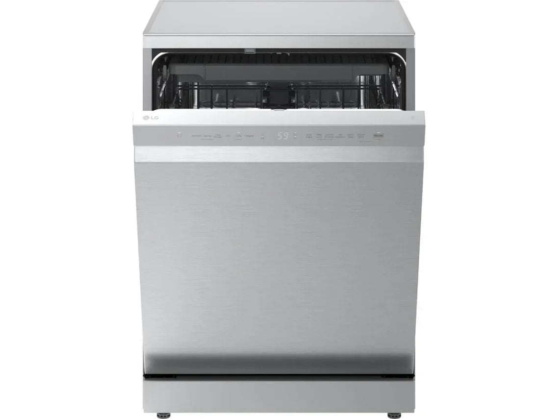 Lavavajillas LG DF273FV QuadWash con Vapor y Sistema EasyRack, Acero Inoxidable