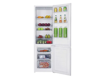 Frigorífico combi - Candy CCH1S518EW, Cíclico, 180 cm, 262 l, Tirador integrado, Puerta reversible, Blanco