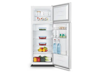 Frigorífico dos puertas - Hisense RT267D4AWE, Cíclico Defrost, 143.4 cm, 206 l, Iluminación LED, Blanco