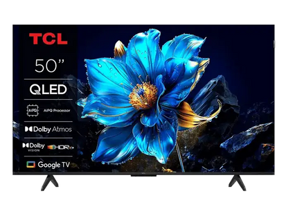 TV QLED 50 - TCL 50T69C, UHD 4K, Procesador AiPQ, Smart TV, DVB-T2, Negro