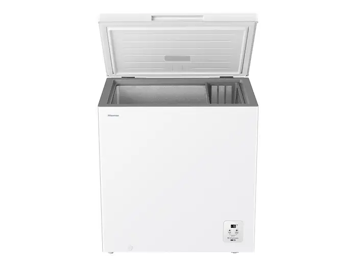 Congelador horizontal - Hisense FT200N1AWDL, 198 l, 85.8 cm, Congelador Convertible, Goma Antibacteria, Blanco