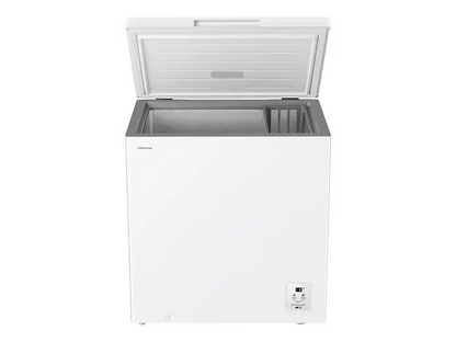 Congelador horizontal - Hisense FT200N1AWDL, 198 l, 85.8 cm, Congelador Convertible, Goma Antibacteria, Blanco
