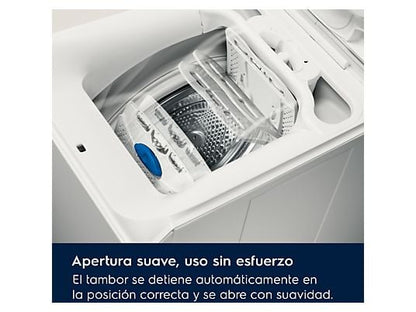 Lavadora carga superior - ELECTROLUX EN6T4722NF, 7 kg, 1200 rpm, 14 programas, SensiCare, Blanco