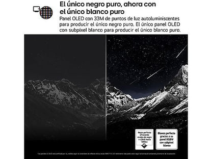 TV OLED 65 - LG OLED65C55LA, OLED 4K, Procesador Inteligente α9 AI Processor 4K Gen8, Smart TV, DVB-T2 (H.265), Negro