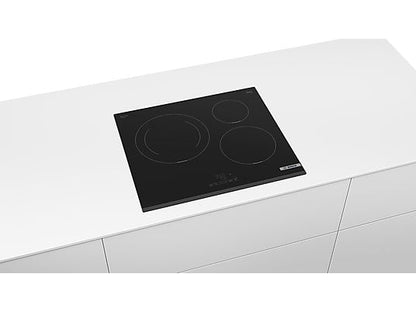 Placa inducción - Bosch PUJ631BB5E, 3 zonas, 28 cm, Función Sprint, Control TouchSelect, 60 cm, Negro