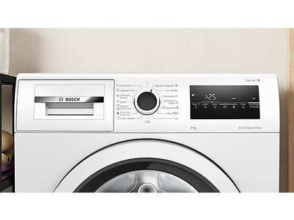Lavadora carga frontal - Bosch WAN24200EP, serie 4, 9 kg, 1200 rpm, 15 programas