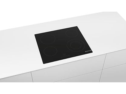 Placa vitrocerámica - Bosch PKF611BB8E, Vitrocerámica, Eléctrica, 4 zonas, Negro