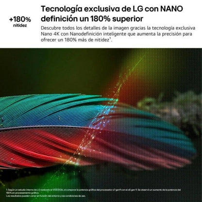 TV LG NANO 4K UHD AI 65NU8E0B3LA 65 4K UHD 60Hz Smart TV WebOS HDR10