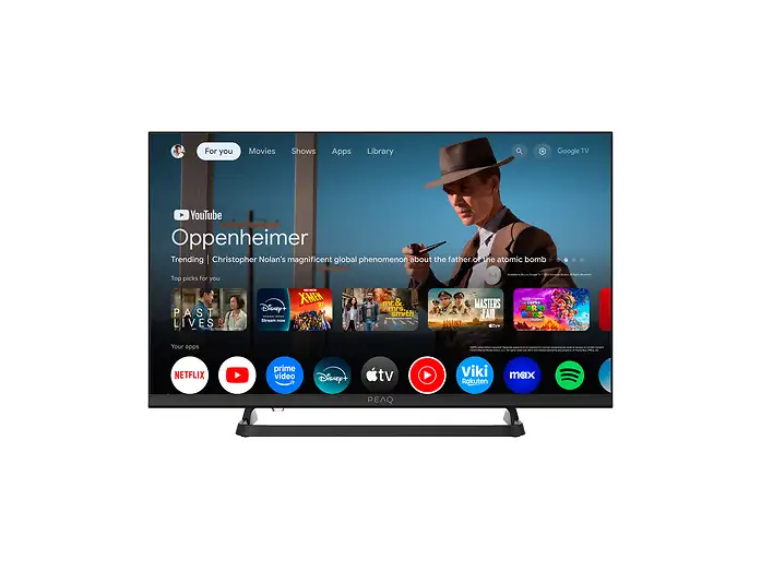 TV LED 24 - PEAQ PTV 24GH-5025C, HD Ready, Google TV, Dolby Audio, DVB-T2, Negro