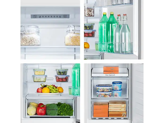 Frigorífico combi - Hisense RB390N4AWE1, Puerta reversible, Congelamiento rápido, No Frost, 186 cm, 304 l, Blanco