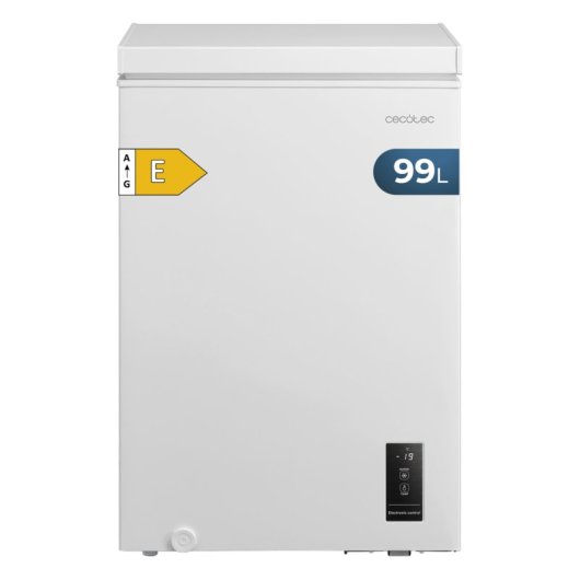 Congelador Cecotec Bolero CoolMarket Chest 99P 99L Dual UltraContact White