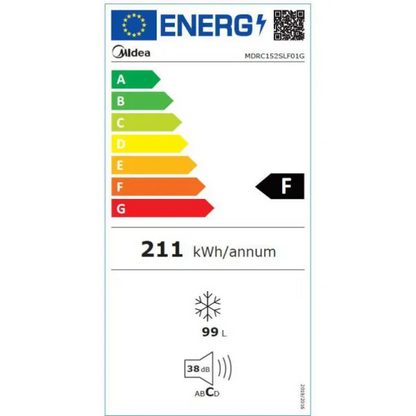 Midea MDRC152SLF01G - Arcón Congelador 845540500 mm. 99 litros Clase F