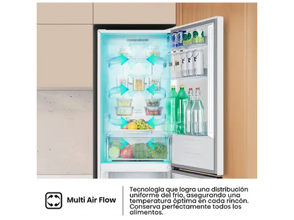 Frigorífico combi - Hisense RB390N4AWE1, Puerta reversible, Congelamiento rápido, No Frost, 186 cm, 304 l, Blanco
