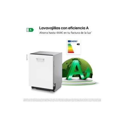 Lavavajillas LG Quadwash Steam Integrable Eficiencia A Vapor Tercera Bandeja
