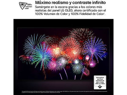 TV OLED 83 - LG OLED83G54LW.AEU, UHD 4K, Procesador Inteligente α11 AI Processor 4K Gen2, Smart TV, DVB-T2 (H.265), Rocky Black