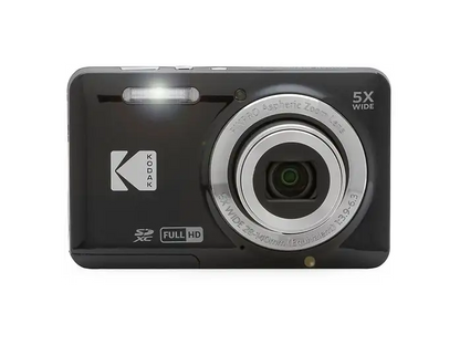 Cámara digital - KODAK FZ55-BK, 16,76 megapixel, Full HD 1080p, Negro