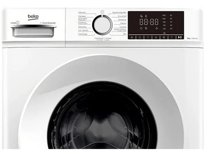 Lavadora carga frontal - BEKO B1XW752WSPT, 7 kg, 1200 rpm, 15 Programas, SteamCure™, DrumClean, Motor ProSmart Inverter, Blanco