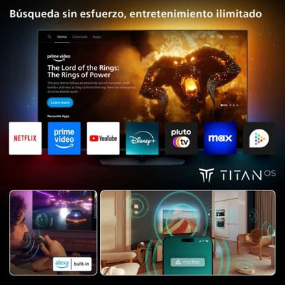 TV Philips The One Ambilight QLED 75 75PUS9010 UltraHD 4K Dolby Vision Dolby Atmos Titan OS