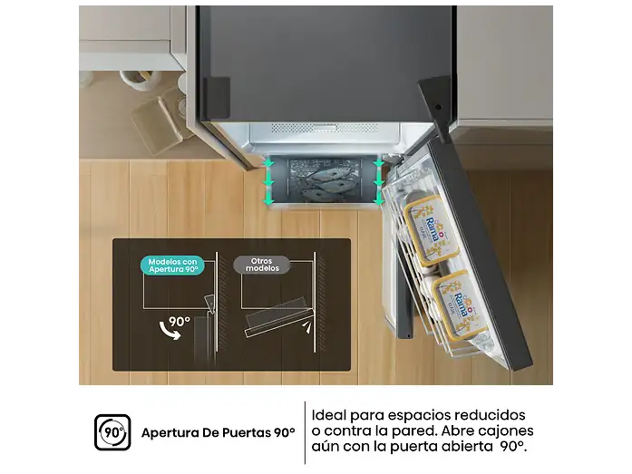 Frigorífico combi - Hisense RB440N4ACA, No Frost, 201.7 cm, 336 l, Multi-Air Flow. Motor Inverter, Inox