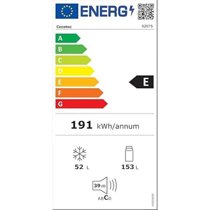 Combi CECOTEC CoolMarket 205 DF Black E