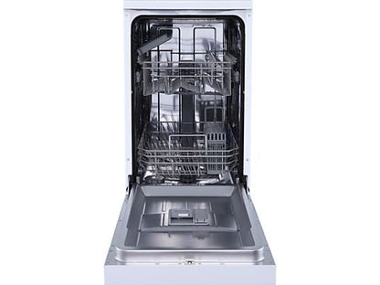 Lavavajillas - ok. ODW 4541-1 E FS, 10 Servicios, 7Programas, 44.5 cm, Libre Instalación, Blanco