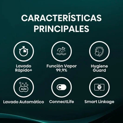 Lavadora Hisense WF3S1043BW1 Carga Frontal 10 kg 1400 rpm Clase A Blanca WiFi