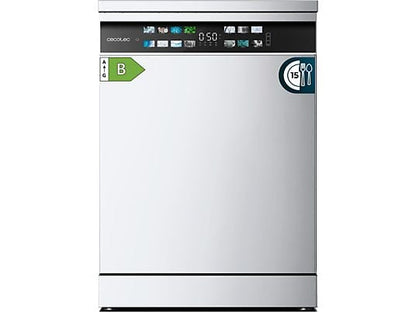 Lavavajillas - Cecotec Bolero Aguazero 6700 B, 15 cubiertos, 14 programas