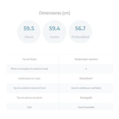 Beko BBIE12100XD Horno Multifunción 66L A Acero Inoxidable