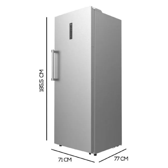Cecotec Congelador Vertical de 380L Bolero CoolMarket UF 380 inox D. 1950W, Motor Inverter Plus, Bajo Consumo, Total No Frost